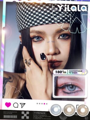 ✨Yilala✨Contact Lenses 🌸 6-month disposable contact lenses🌸Earl Grey /Earl Brown14.5MM Contact Lens🌷Smooth and natural Bestseller