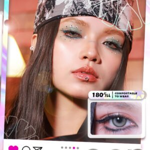 Contact Lens : (Blister pack) - 6-month disposable contact lenses 🌷Muse Brown/ Muse Grey /Muse Coffee🌷 14.2MM Contact Lens