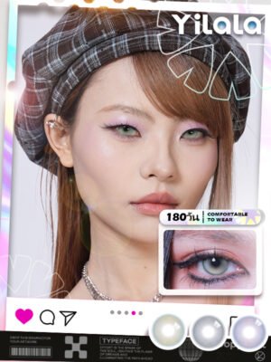 ✨Yilala✨Contact Lenses 🌸 6-month disposable contact lenses🌸Berry Purple /Berry Grey /Berry Brown 14.5MM Contact Lens（Blister pack）