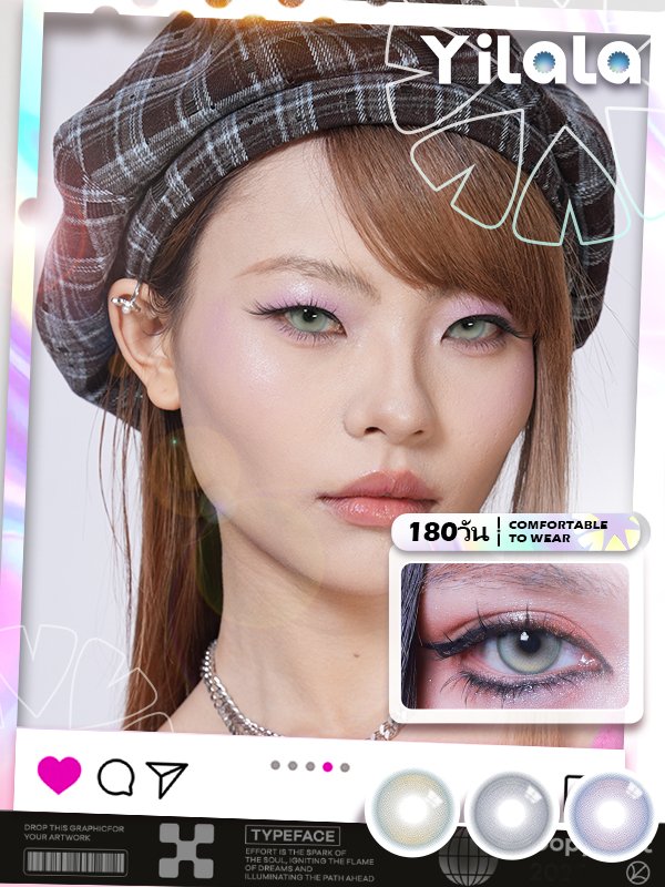 9 莓果琉光(YC满) 40% 14.5 棕 三色 14.5 13.0 4.0 Berry Brown ✨Yilala✨Contact Lenses 🌸 6-month disposable contact lenses🌸Berry Purple /Berry Grey /Berry Brown 14.5MM Contact Lens(Blister pack)