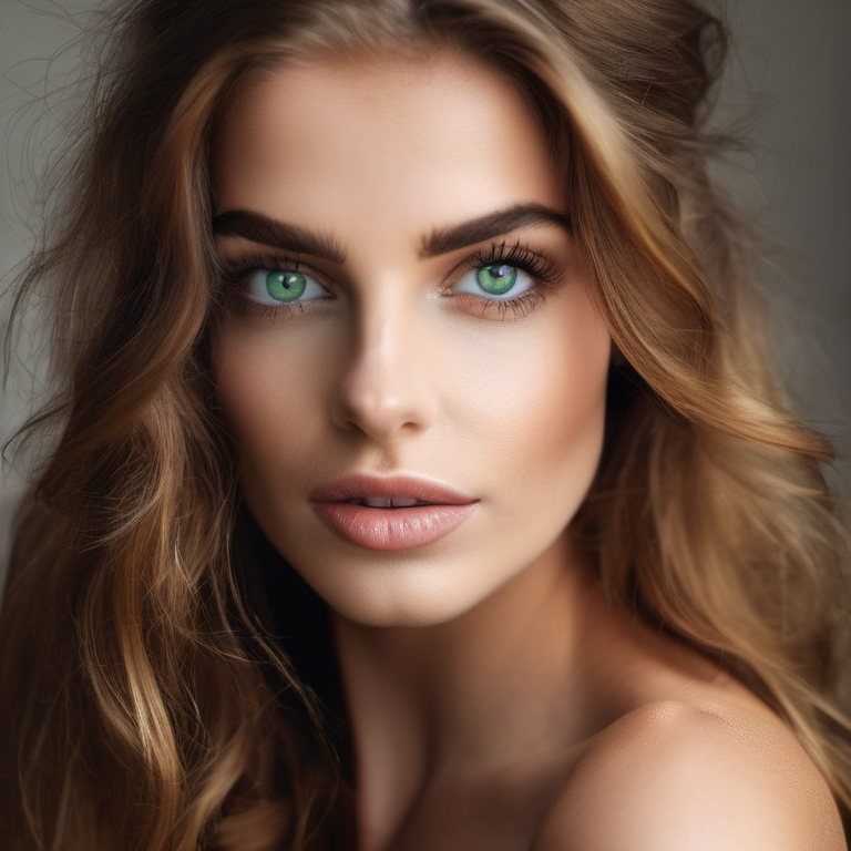 Natural-looking green colored contact lens with a defined limbal ring