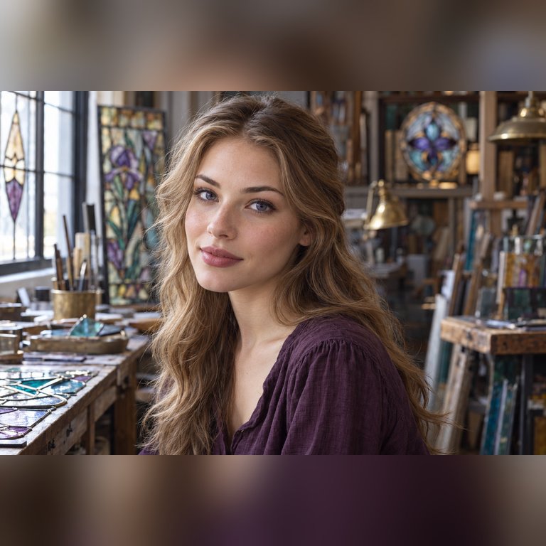 Earl Grey vs INYX Purple colored contacts comparison editorial portrait