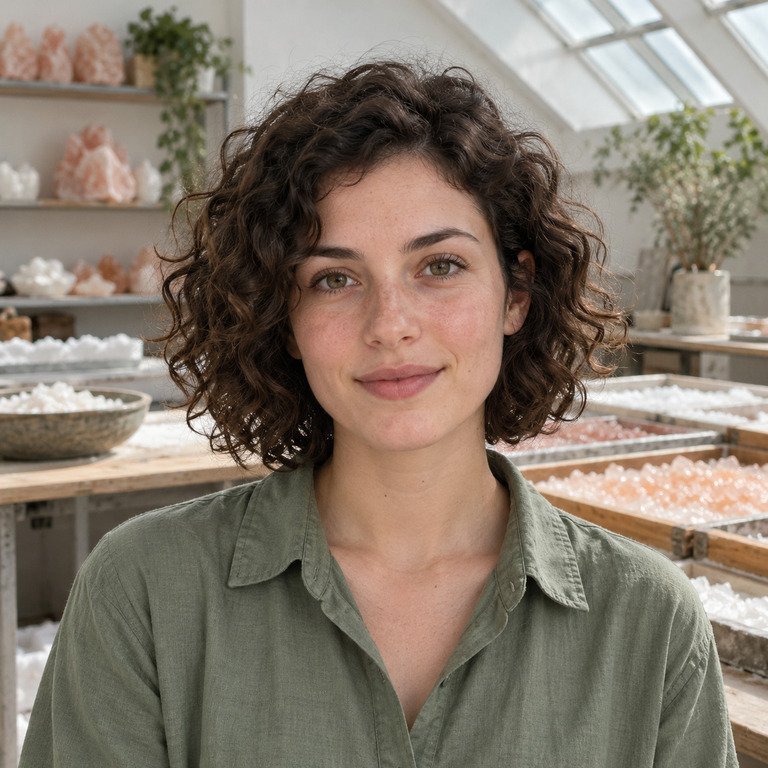 Young adult woman in a distinct editorial setting for Saline vs Multipurpose Solution for Colored Contacts